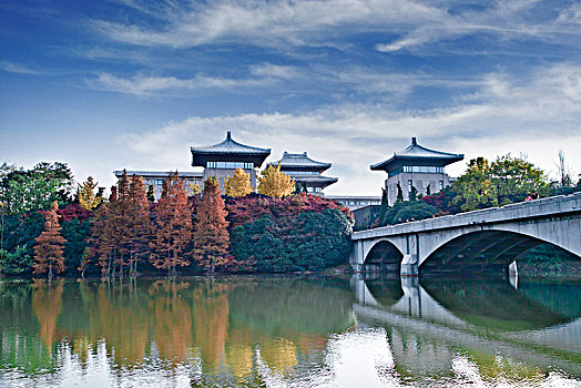 江苏省南京市雨花台景区古典建筑景观