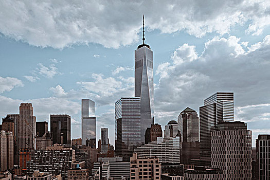 一个,世界贸易中心,自由,塔楼,纽约,美国