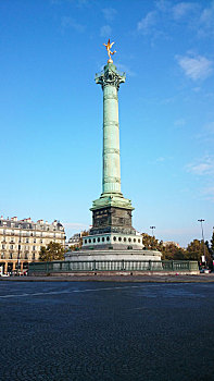 法国巴黎巴士底广场纪念碑