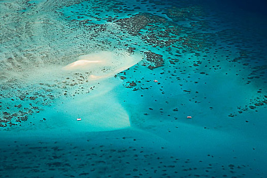 乌波卢岛,船,国家公园,大堡礁,海洋公园,北方,昆士兰,澳大利亚,俯视