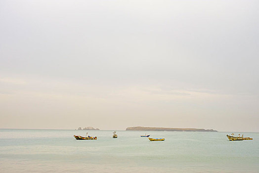 传统,渔船,海岸,达喀尔,塞内加尔,非洲
