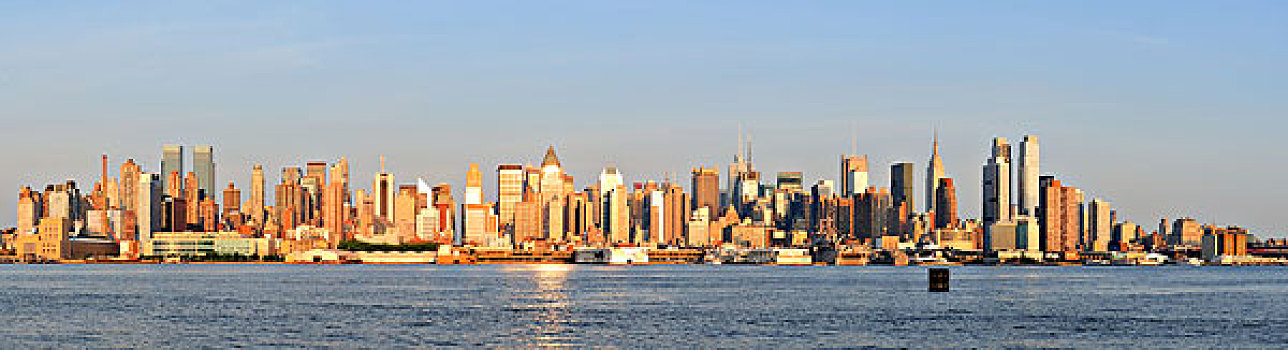 纽约,曼哈顿,日落