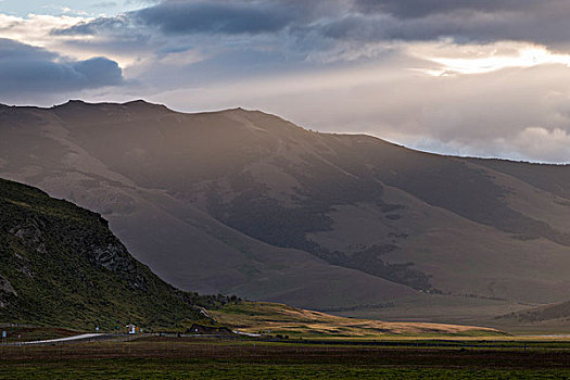 风景,山谷,山,托雷德裴恩国家公园,巴塔哥尼亚,智利