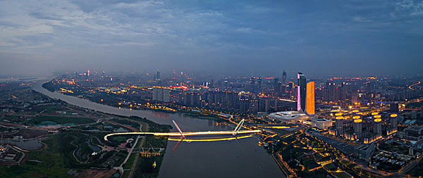 俯瞰南京新城区