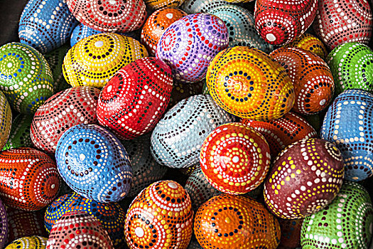 彩色,蛋,乌布,巴厘岛,印度尼西亚