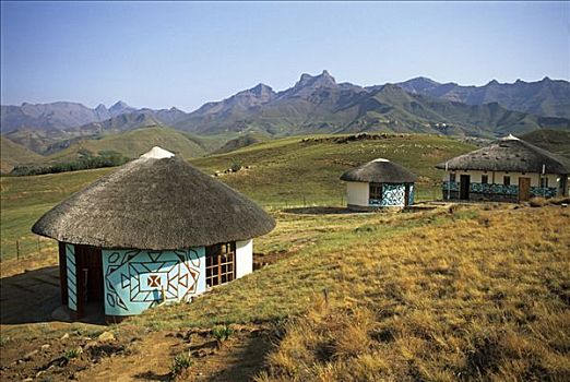 住宿,脚,三姐妹山,边界,东开普省,纳塔耳,南非