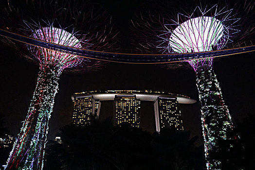 夜晚,新加坡
