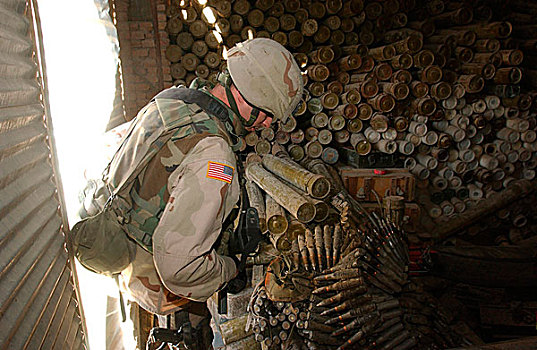 士兵,进入,武器,场所,阿富汗
