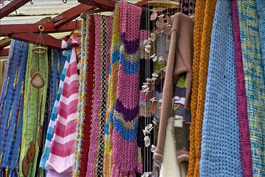 编织,商品,出售,工艺品,市场,波多黎各,区域,拉各斯,智利,南美