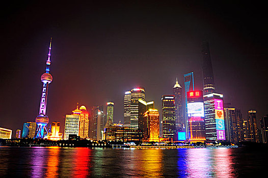 上海浦东城市夜景