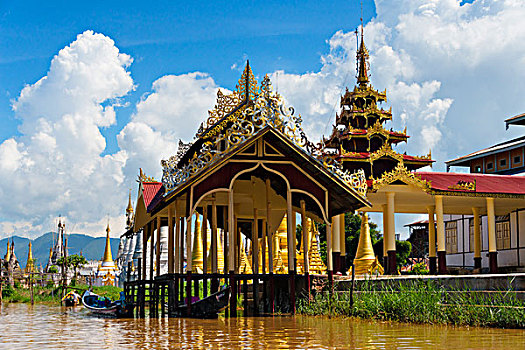 码头,茵莱湖,掸邦,缅甸,大幅,尺寸