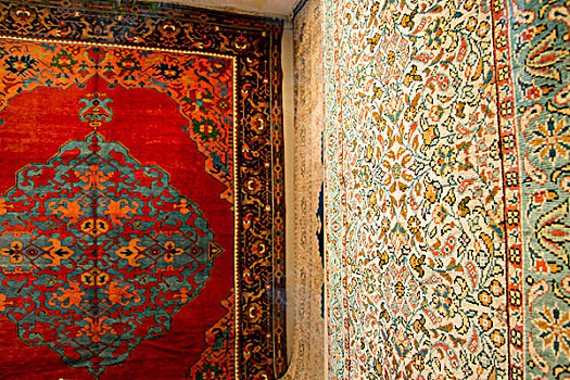 亚洲,土耳其,伊斯坦布尔,传统,地毯,展示,橱窗,大幅,尺寸