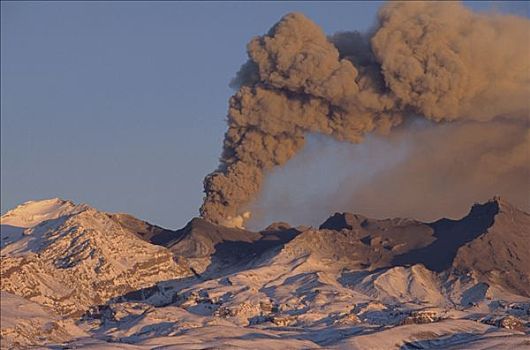 山,喷发,火山,北岛,灰尘,爆炸,第三,白天,东加里罗国家公园,新西兰