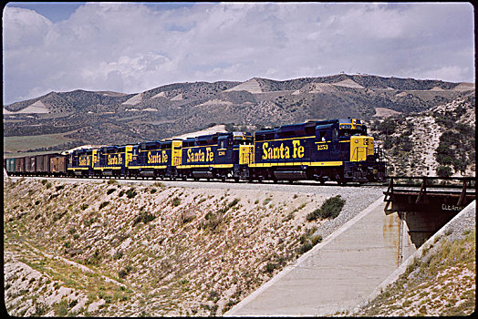 货运列车,靠近,顶峰,加利福尼亚,美国,列车,货运,铁路,运输,历史
