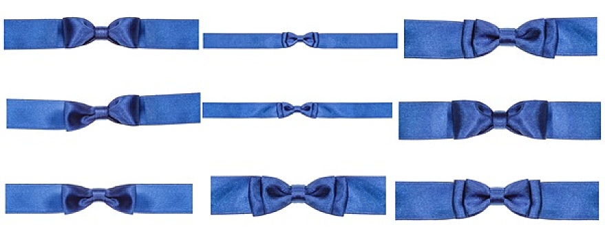蓝色,蝴蝶结,打结,绸缎,带,隔绝