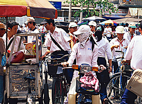 街上,胡志明,越南