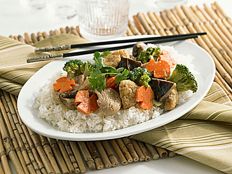 豆腐,蔬菜,米饭