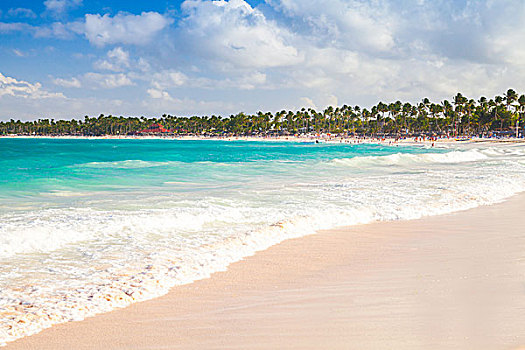 沿岸,加勒比,沙滩,大西洋,海洋,伊斯帕尼奥拉岛,岛屿,多米尼加,蓬塔卡纳