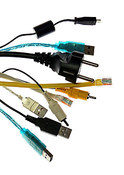 电缆,电脑线,连接端子,插头,插座