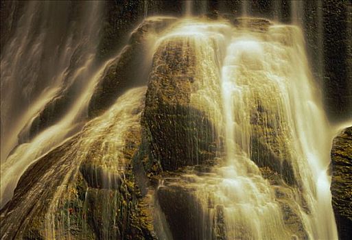 瀑布,石头,州立公园,纽约,美国