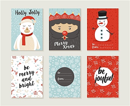 圣诞快乐,卡片,图案,复古,可爱,熊