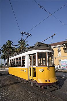 老,有轨电车,里斯本,葡萄牙