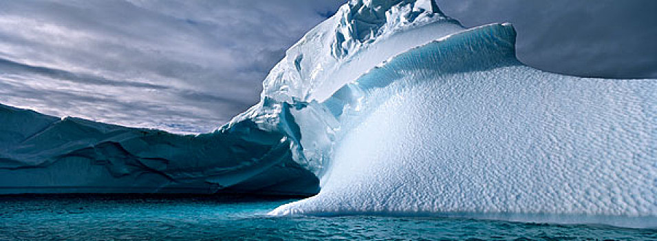 南极,岛屿,下午,太阳,蓝色,冰山,漂浮,海洋,阿根廷