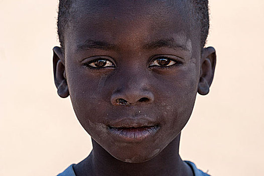 纳米比亚人,男孩,头像,纳米比亚,非洲