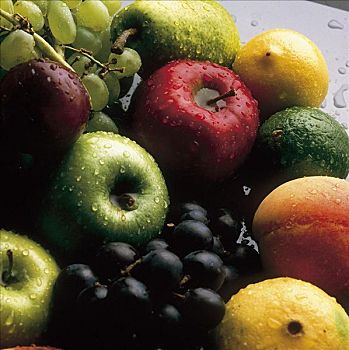 水果,食物,苹果,葡萄