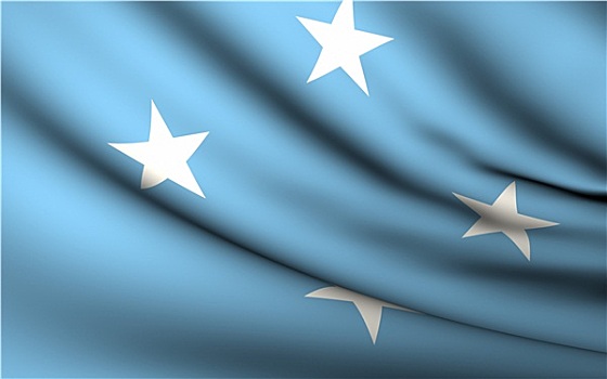 飞,旗帜,密克罗尼西亚,国家,收集