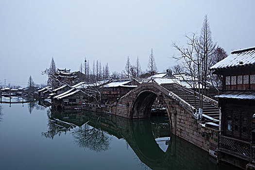 乌镇雪景