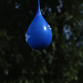 蓝色,气球,水,室内,移动,次序