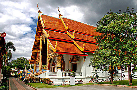 庙宇,寺院,唱,清迈,泰国,亚洲