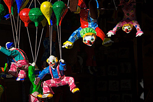 墨西哥,圣米格尔,小,小丑,展示,市场