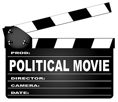 政治,电影,场记板