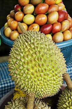 印度尼西亚,巴厘岛,榴莲,水果,出售