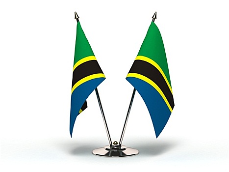 微型,旗帜,坦桑尼亚