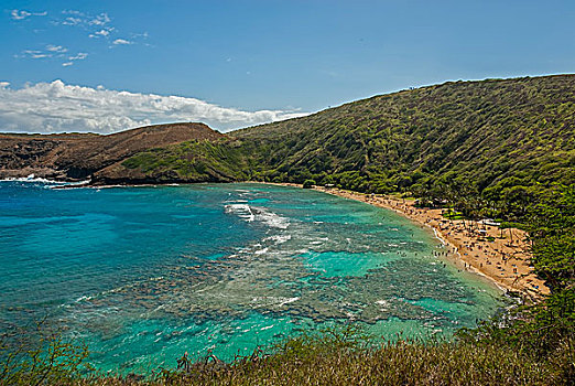 恐龙湾,瓦胡岛,夏威夷,美国,北美