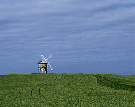英格兰,沃里克郡,风景,地点,风车