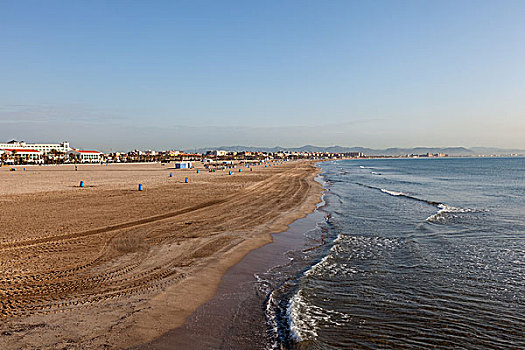 海滩,瓦伦西亚,西班牙