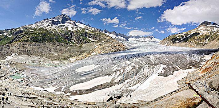 全景,风景,冰河,2009年,瓦莱,瑞士,欧洲