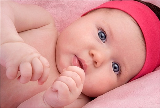 可爱,婴儿,诞生,蓝眼睛