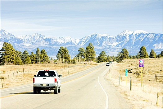 公路运输,落基山脉,科罗拉多,美国