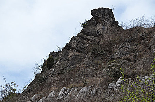 无限风光在险峰,石山,石塔,岩石,石头,亚洲,东亚,中国,贵州,毕节市,威宁县,天空,蓝天,旅行,自然美,白昼,户外,大尖山