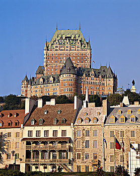 加拿大,魁北克,魁北克城,夫隆特纳克城堡,地点,巴黎,大幅,尺寸