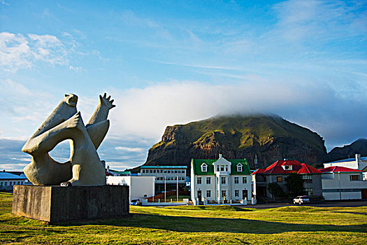 冰岛,火山,岛屿,雕塑