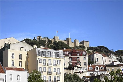 里斯本,居民区,背景,葡萄牙