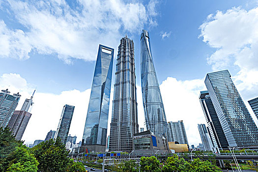 现代建筑,市中心,上海