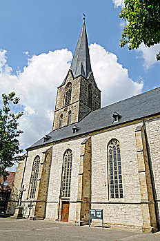 教堂,韦尔纳,地区,北莱茵威斯特伐利亚,德国,欧洲