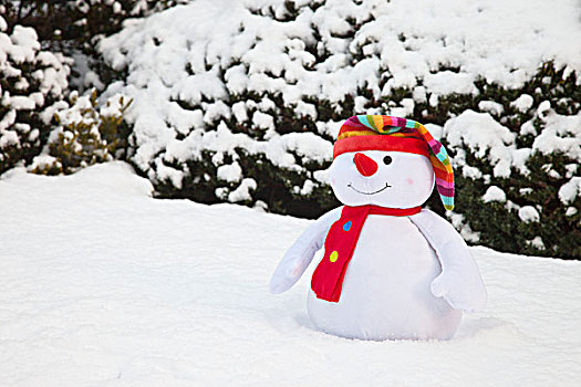 雪人,彩色,帽子,围巾,泰恩-威尔,英格兰